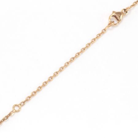  HERMES エルメス アイリーンネックレス ST0178 ゴールド×ピンク