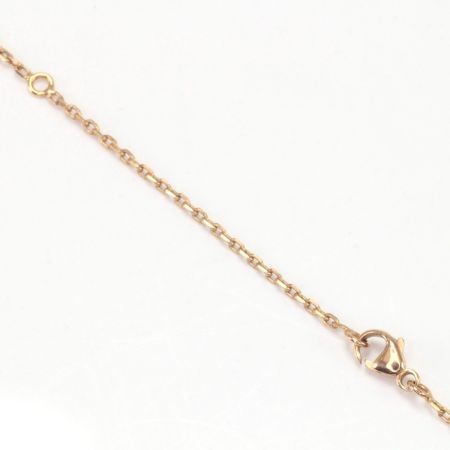  HERMES エルメス アイリーンネックレス ST0178 ゴールド×ピンク