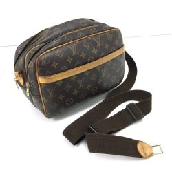 $$ LOUIS VUITTON ルイヴィトン ショルダーバッグ モノグラム リポーターPM 根元破れ有 M45254 Cランク