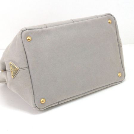  PRADA プラダ トートバッグ カナパ ライトグレー