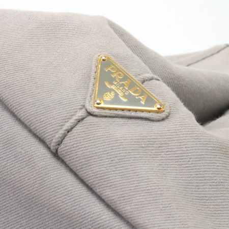  PRADA プラダ トートバッグ カナパ ライトグレー