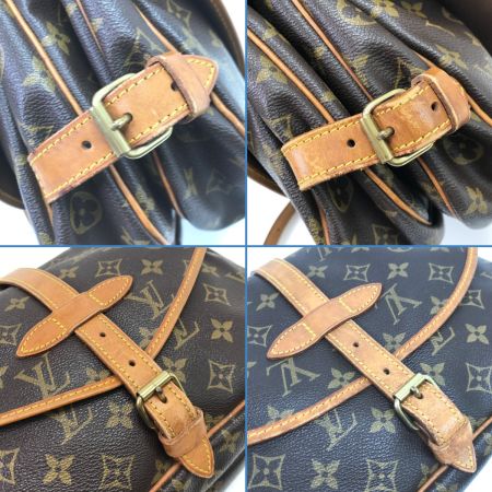  LOUIS VUITTON ルイヴィトン ショルダーバッグ モノグラム ソミュール30 内側カビ有 M42256 ブラウン