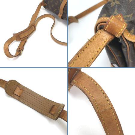  LOUIS VUITTON ルイヴィトン ショルダーバッグ モノグラム ソミュール30 内側カビ有 M42256 ブラウン