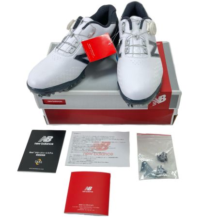  NEW BALANCE ニュー・バランス ゴルフシューズ 27.5cm MG1000WN ホワイト