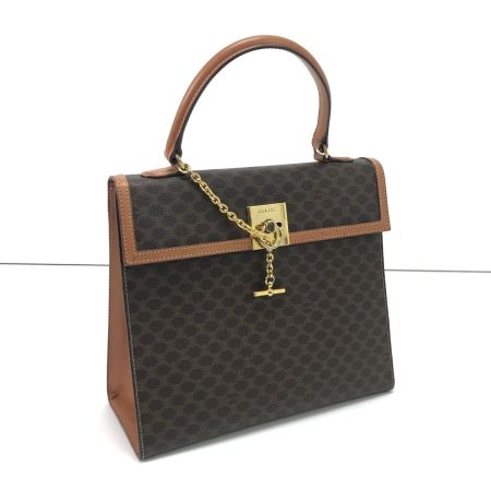  CELINE セリーヌ ハンドバッグ マカダム柄マンテルチェーン
