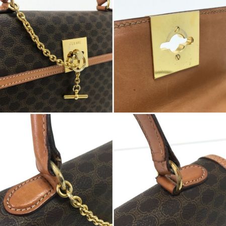  CELINE セリーヌ ハンドバッグ マカダム柄マンテルチェーン