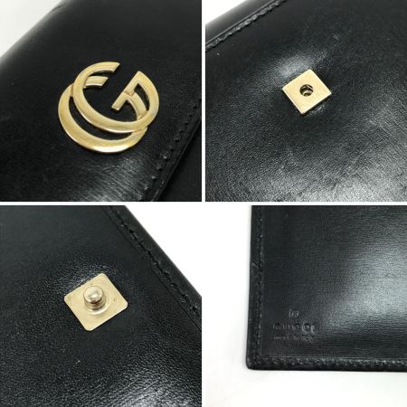  GUCCI グッチ 手帳カバー インターロッキング ブラック
