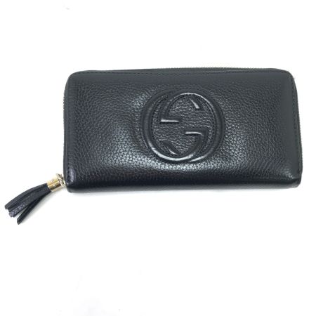  GUCCI グッチ 長財布 ソーホー インターロッキング 308004 ブラック
