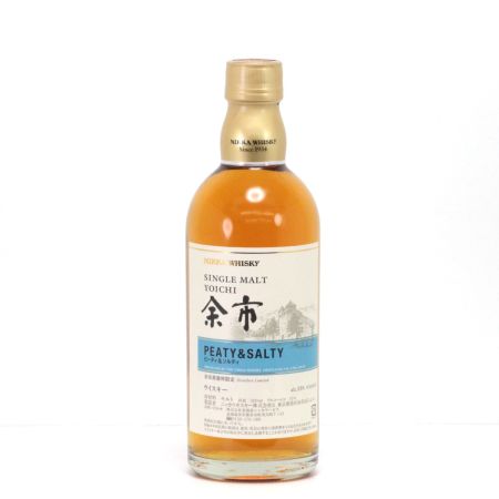 【北海道内限定発送】 NIKKA ニッカウヰスキー シングルモルト 余市 PEATY＆SALTY ピーティ＆ソルティ 500ml 55度 箱付 未開栓