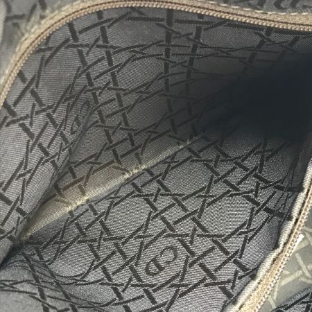  Christian Dior クリスチャンディオール 2WAYショルダーバッグ レディディオール カナージュ ストラップ付 全体的に変色 黄緑