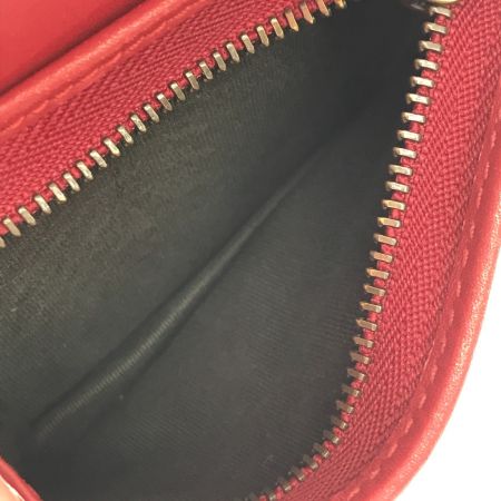  GUCCI グッチ 2つ折り財布 GGスプリーム チェリー ミニウォレット 石2個取れ 476050 ブラウン×レッド