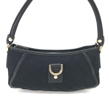  GUCCI グッチ ミニショルダーバッグ GG キャンバス×レザー 130939 ブラック