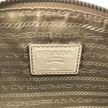  PRADA プラダ セミショルダーバッグ ロゴジャガード アイボリー