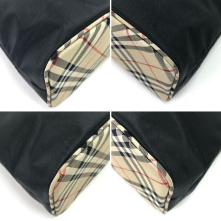  BURBERRY BLUE LABEL バーバリーブルーレーベル ハンドバッグ ナイロン ブラック