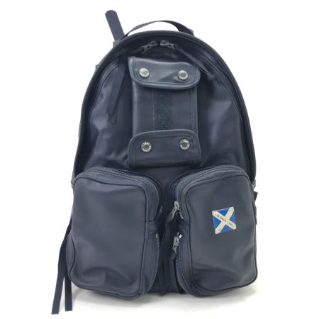  PORTER ポーター リュック ニューライナー LUGGAGELABEL 使用感有 青バッテン ネイビー