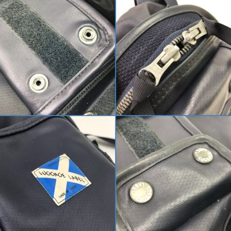 PORTER ポーター リュック ニューライナー LUGGAGELABEL 使用感有 青バッテン ネイビー