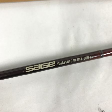  sage セージ フライロッド グラファイトⅢ GFL 590 LL アルミロッドケース、ソックス付