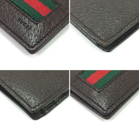  GUCCI グッチ 2つ折り財布 レザー 138042 ブラウン