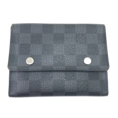  LOUIS VUITTON ルイヴィトン 2つ折り財布 ダミエグラフィット ポルトフォイユコンパクトモデュラブル コインケース欠品 イニシャル有 N63083 グレー Cランク