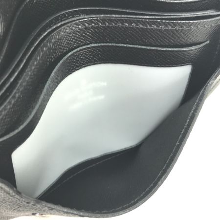  LOUIS VUITTON ルイヴィトン 2つ折り財布 ダミエグラフィット ポルトフォイユコンパクトモデュラブル コインケース欠品 イニシャル有 N63083 グレー