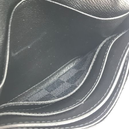  LOUIS VUITTON ルイヴィトン 2つ折り財布 ダミエグラフィット ポルトフォイユコンパクトモデュラブル コインケース欠品 イニシャル有 N63083 グレー