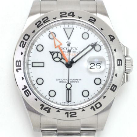 ROLEX ロレックス 腕時計 エクスプローラII ステンレススチール ホワイト 216570
