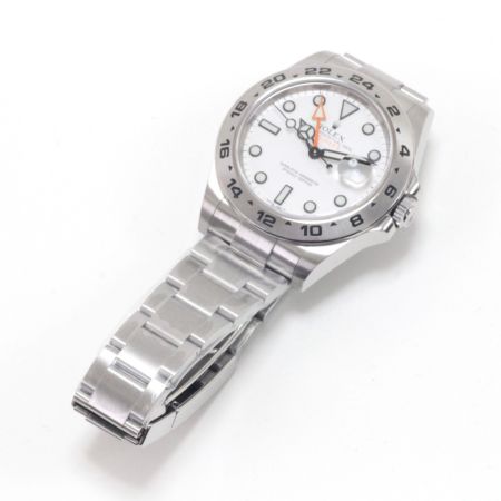 ROLEX ロレックス 腕時計 エクスプローラII ステンレススチール ホワイト 216570