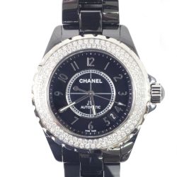 CHANEL シャネル 腕時計 自動巻き ステンレススチール ブラック H0950 Aランク