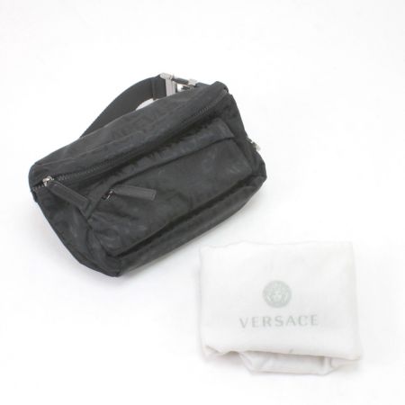  VERSACE ベルサーチ ウエストバッグ ナイロン ブラック