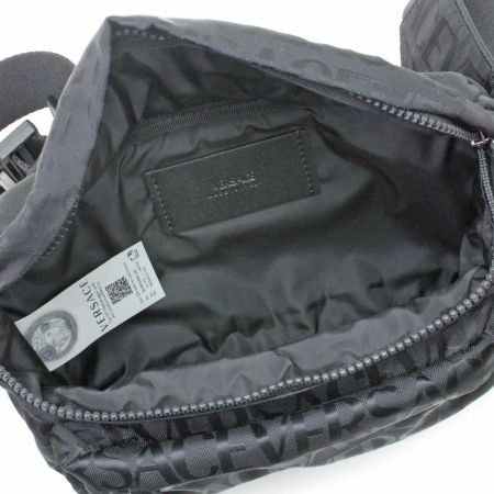  VERSACE ベルサーチ ウエストバッグ ナイロン ブラック