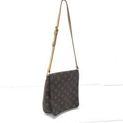 $$ LOUIS VUITTON ルイヴィトン セミショルダーバッグ ミュゼットサルサ ショートタイプ M51258 ブラウン Cランク