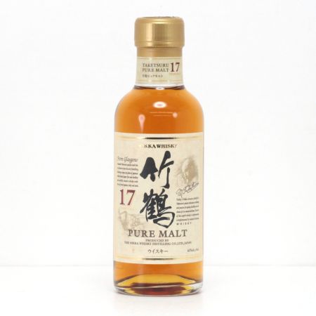 【北海道内限定発送】 NIKKA ニッカウヰスキー 竹鶴 17年 ピュアモルトウイスキー 180ml 43度 未開栓