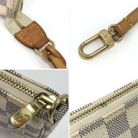  LOUIS VUITTON ルイヴィトン ハンドバッグ ダミエ・アズール ポシェットアクセソワール N41207 ホワイト