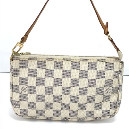  LOUIS VUITTON ルイヴィトン ハンドバッグ ダミエ・アズール ポシェットアクセソワール N41207 ホワイト