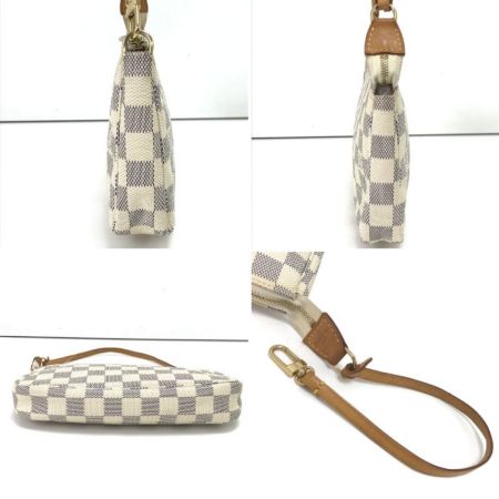  LOUIS VUITTON ルイヴィトン ハンドバッグ ダミエ・アズール ポシェットアクセソワール N41207 ホワイト