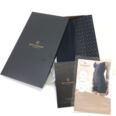  peu à beauté プウアボーテ ウエストサポーター Lサイズ ブラック