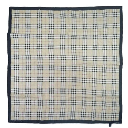  BURBERRY LONDON バーバリーロンドン シルクスカーフ ノバチェック ベージュ