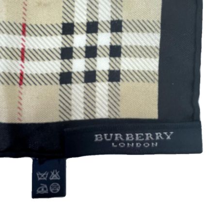  BURBERRY LONDON バーバリーロンドン シルクスカーフ ノバチェック ベージュ