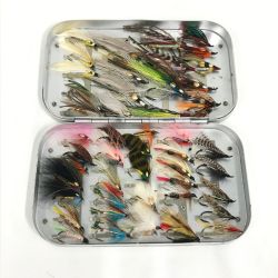 $$ Richard Wheatley フライボックス ウェットフライ等49本付 Bランク