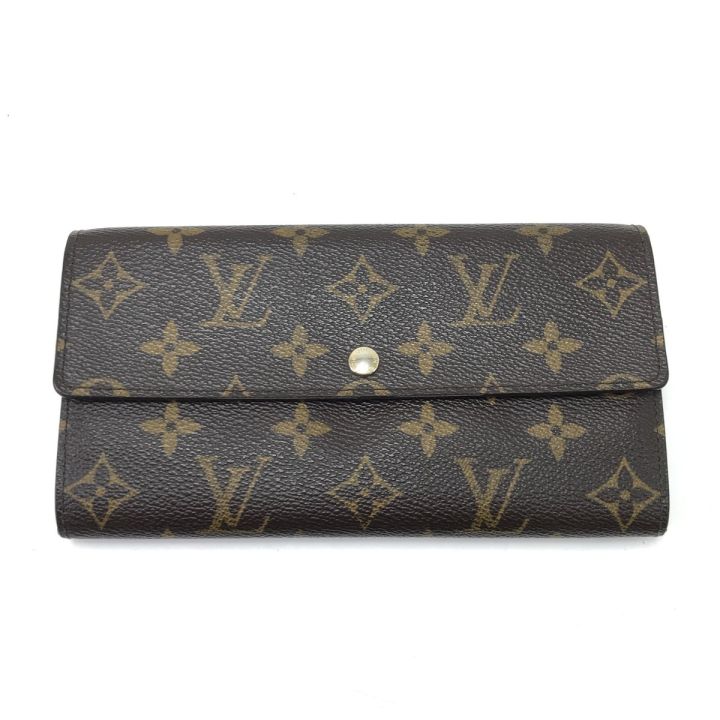 5/6までSALE Louis Vuitton ポルトフォイユ クロワゼット財布 LOUIS VUITTON ルイヴィトン 長財布 ポルトフォイユサラ M61734 - 中古