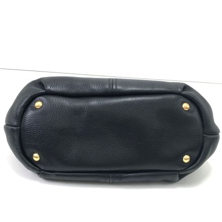  PRADA プラダ ハンドバッグ レザー チャーム,ストラップ欠品 ブラック