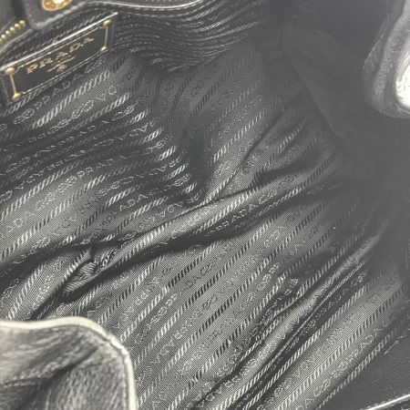  PRADA プラダ ハンドバッグ レザー チャーム,ストラップ欠品 ブラック
