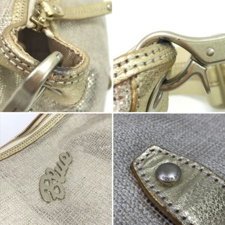  BURBERRY BLUE LABEL バーバリーブルーレーベル ショルダーバッグ ゴールド