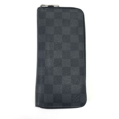  LOUIS VUITTON ルイヴィトン 長財布 ダミエ・グラフィット ジッピーウォレットヴェルティカル N63095 グレー