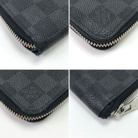  LOUIS VUITTON ルイヴィトン 長財布 ダミエ・グラフィット ジッピーウォレットヴェルティカル N63095 グレー