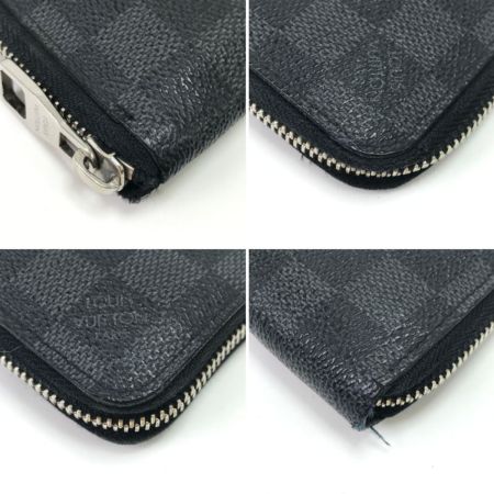  LOUIS VUITTON ルイヴィトン 長財布 ダミエ・グラフィット ジッピーウォレットヴェルティカル N63095 グレー