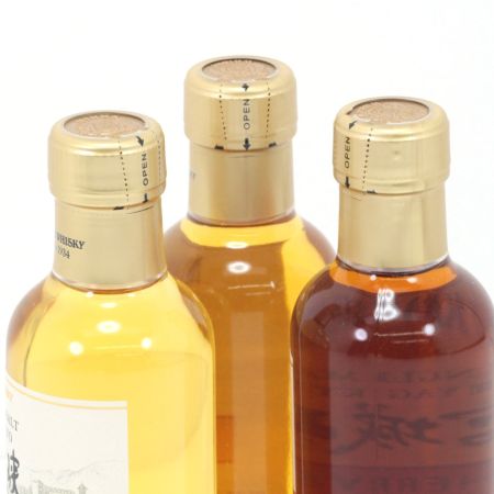 【北海道内限定発送】 NIKKA ニッカウヰスキー NIKKA ニッカウヰスキー シングルモルト 宮城峡 180ml 55度 箱付3本セット 未開栓