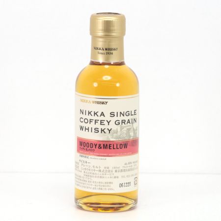 【北海道内限定発送】 NIKKA ニッカウヰスキー  シングルカフェグレーン WOODY & MELLOW 180ml 55度 箱付 未開栓