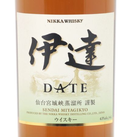 【北海道内限定発送】 NIKKA ニッカウヰスキー 伊達 仙台宮城峡蒸留所 謹製 700ml 43度 箱付 未開栓