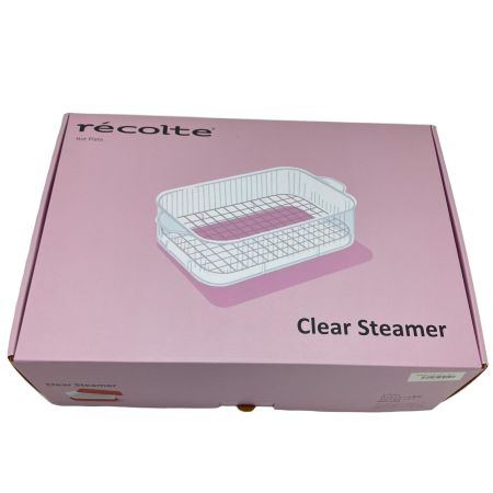  recolte レコルト ホットプレート 深鍋＋クリアスチーマーセット RHP-3 クリームホワイト